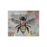 Honey Bee Collage Pattern
